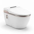Toilette intelligente avec système de nettoyage intégré en céramique blanche 70 x 40 x 50cm